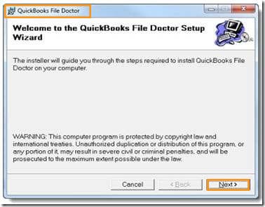 Quickbooks file doctor repairing tool
